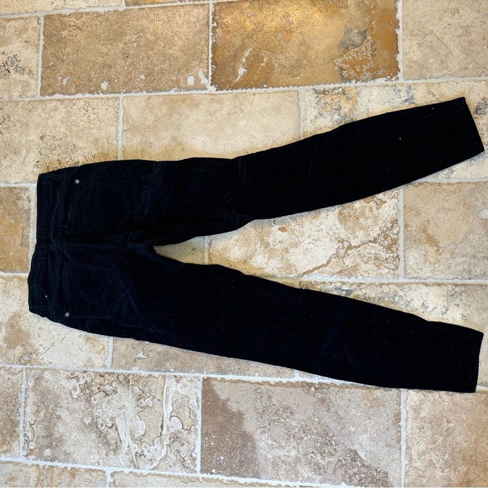 Black corduroy jeans